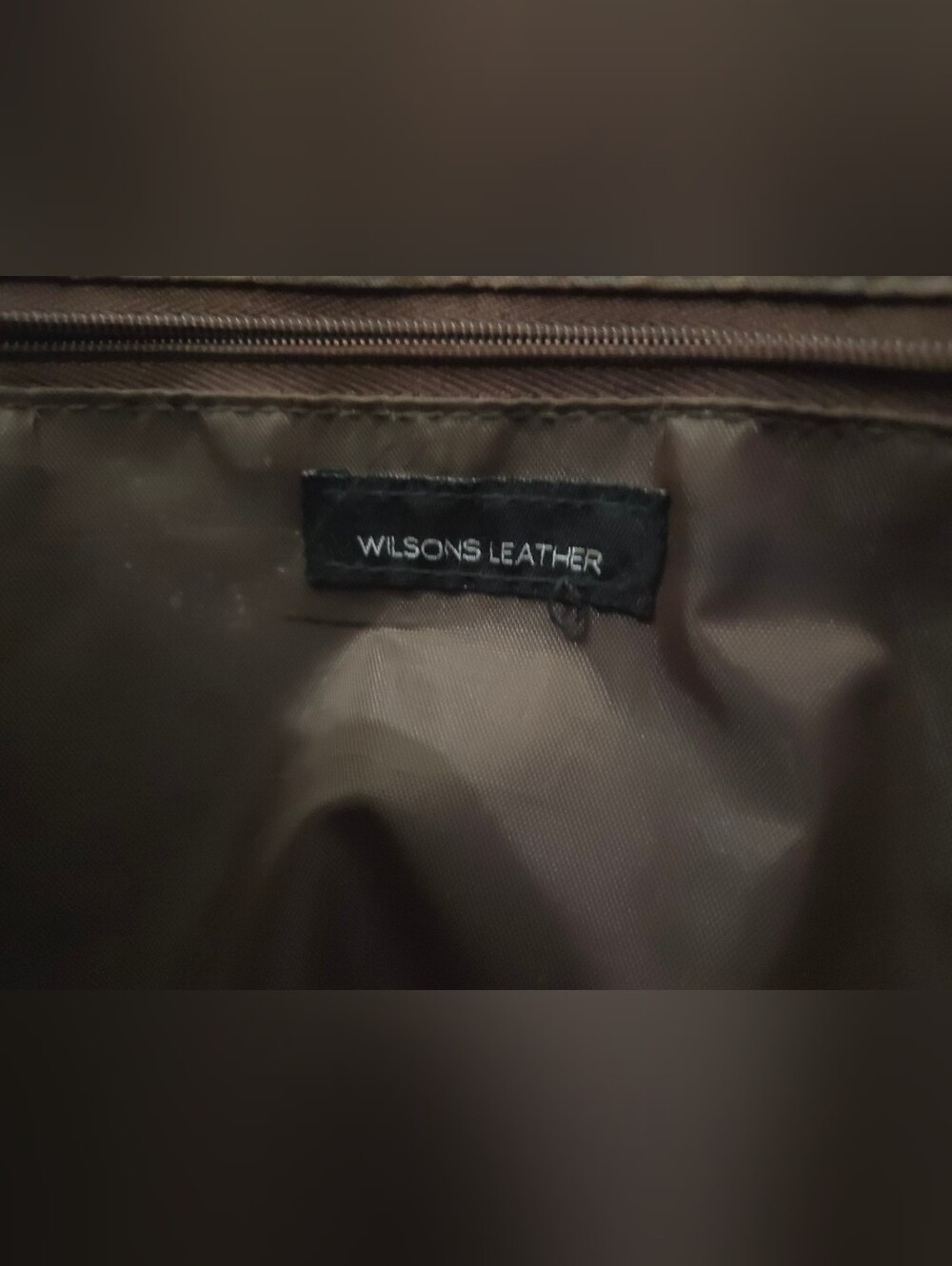 Wilsons Leather - Large Vintage Classic Brown Distressed Leather Tote Bag - Picture 9 of 16